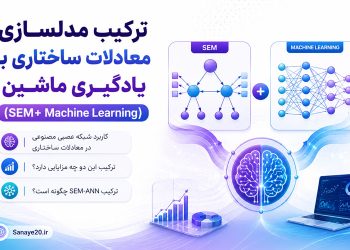 ترکیب مدلسازی معادلات ساختاری و یادگیری ماشین به خصوص الگوریتم شبکه عصبی مصنوعی